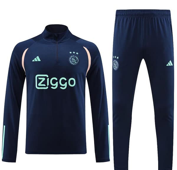 23/24 Ajax Navy Half Zipper Jacket+ Pants - Image 7