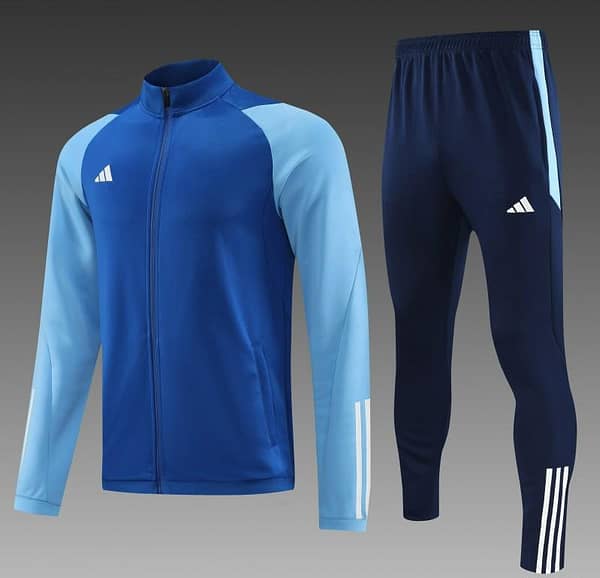 23/24 Adidas Blue Full Zipper Jacket+Pants - Image 8