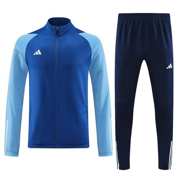 23/24 Adidas Blue Full Zipper Jacket+Pants - Image 10