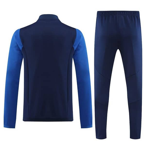 23/24 Adidas Black Blue Full Zipper Jacket+Pants - Image 9