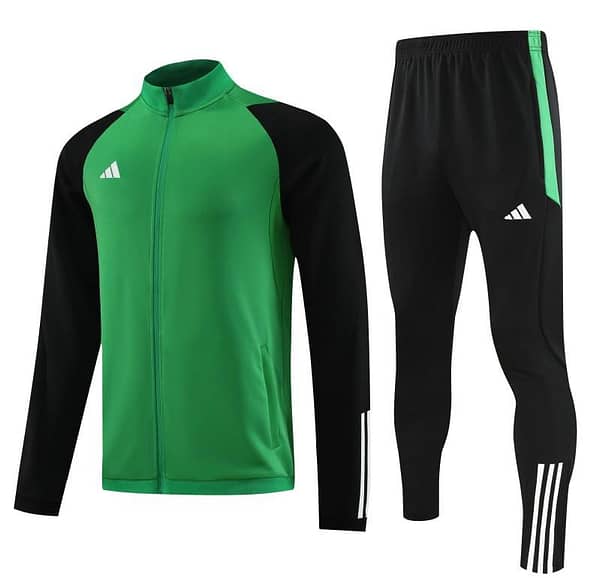 23/24 Puma Green Black Full Zipper Jacket+Pants