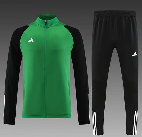 23/24 Puma Green Black Full Zipper Jacket+Pants - Image 9