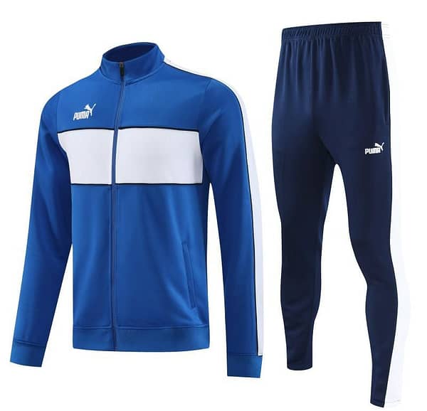 23/24 Puma Blue White Full Zipper Jacket+Pants