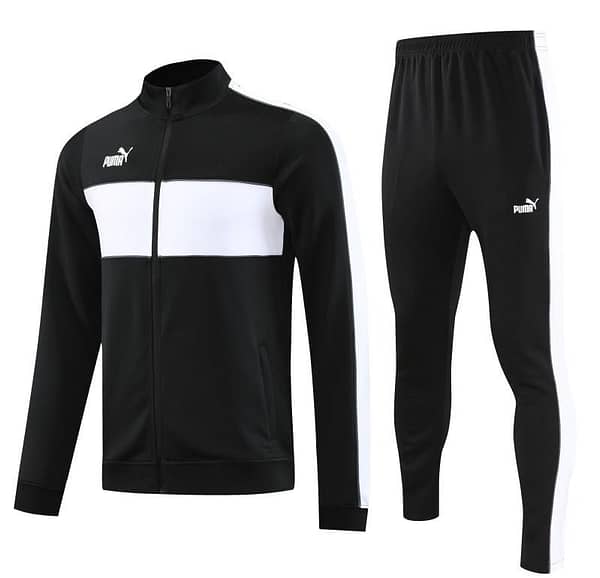 23/24 Puma Black White Full Zipper Jacket+Pants