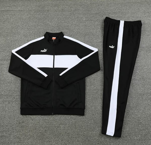 23/24 Puma Black White Full Zipper Jacket+Pants - Image 5