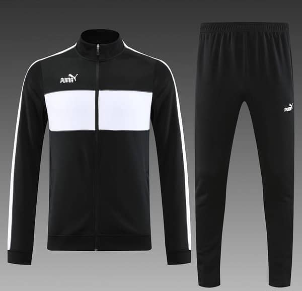 23/24 Puma Black White Full Zipper Jacket+Pants - Image 11