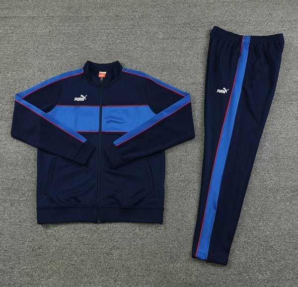 23/24 Puma Navy Full Zipper Jacket+Pants - Image 5