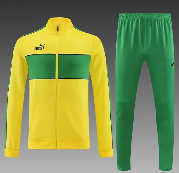23/24 Puma Yellow Green Full Zipper Jacket+Pants - Image 10