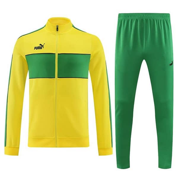 23/24 Puma Yellow Green Full Zipper Jacket+Pants - Image 11