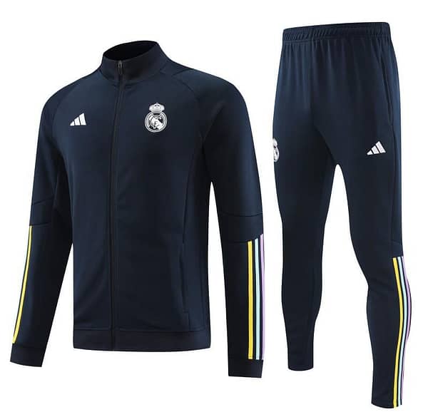 23/24 Real Madrid Navy Full Zipper Jacket+Pants