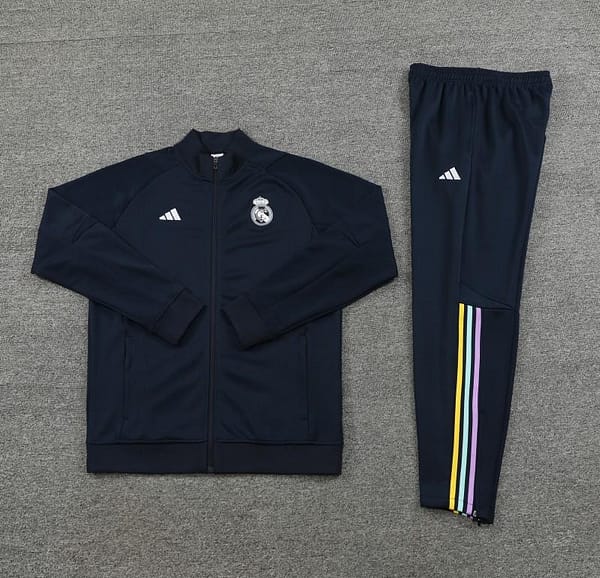 23/24 Real Madrid Navy Full Zipper Jacket+Pants - Image 5