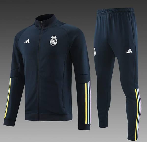 23/24 Real Madrid Navy Full Zipper Jacket+Pants - Image 10