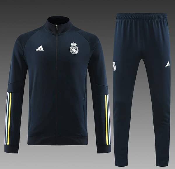 23/24 Real Madrid Navy Full Zipper Jacket+Pants - Image 11