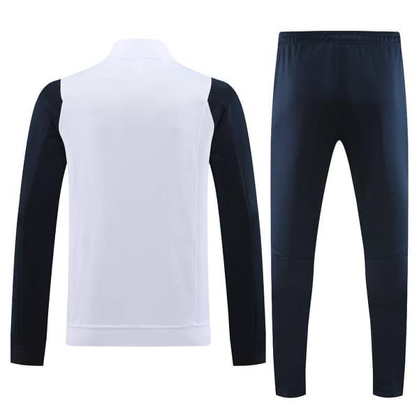 23/24 Real Madrid White Full Zipper Jacket+Pants - Image 9