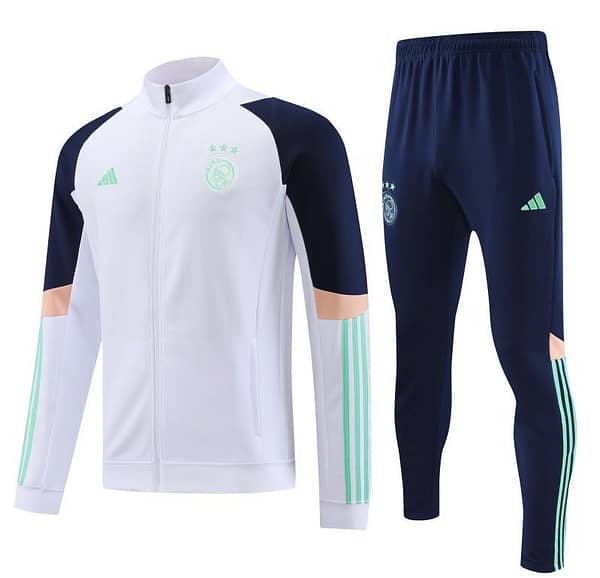23/24 Ajax White Full Zipper Jacket+Pants