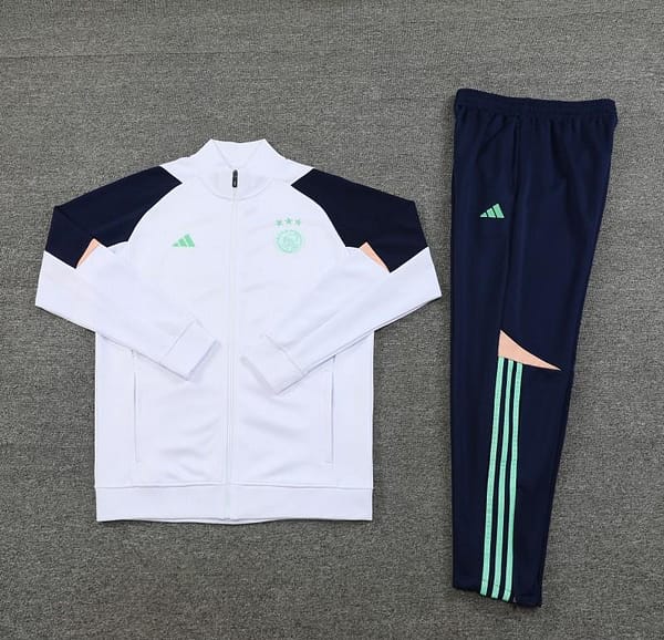 23/24 Ajax White Full Zipper Jacket+Pants - Image 6