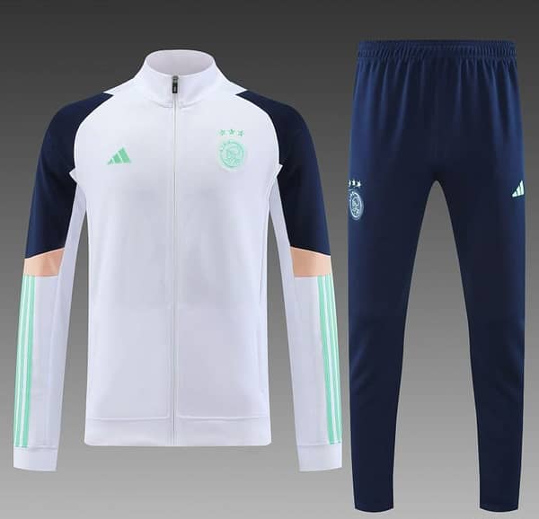 23/24 Ajax White Full Zipper Jacket+Pants - Image 12