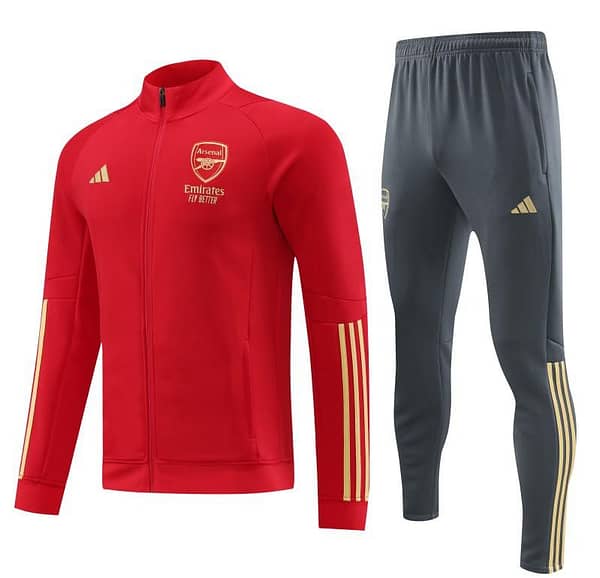 23/24 Arsenal Red Full Zipper Jacket+Pants