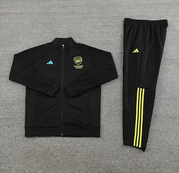 23/24 Arsenal Yellow Purple Full Zipper Jacket+Pants - Image 5