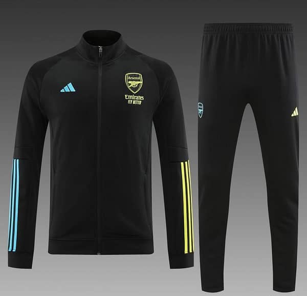 23/24 Arsenal Yellow Purple Full Zipper Jacket+Pants - Image 10