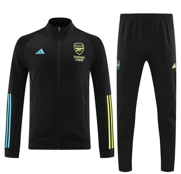 23/24 Arsenal Yellow Purple Full Zipper Jacket+Pants - Image 11