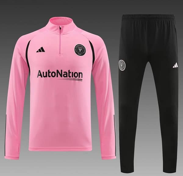 23/24 Inter Miami Pink Half Zipper Jacket+Pants - Image 10
