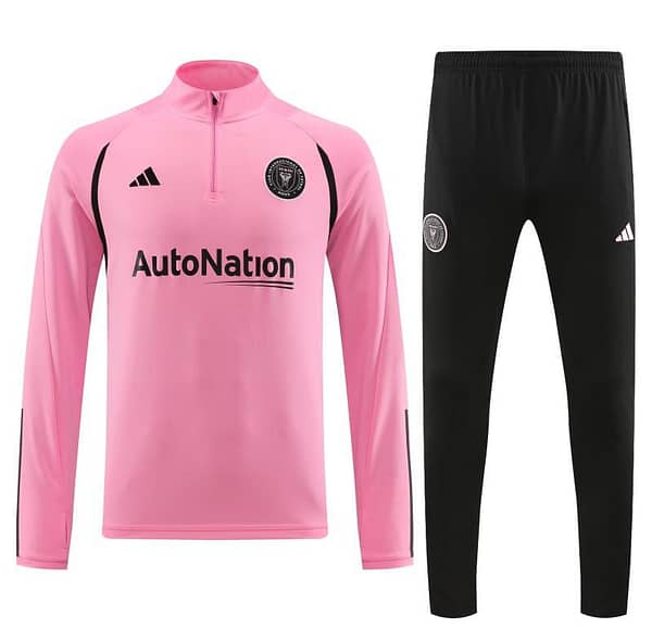 23/24 Inter Miami Pink Half Zipper Jacket+Pants - Image 11