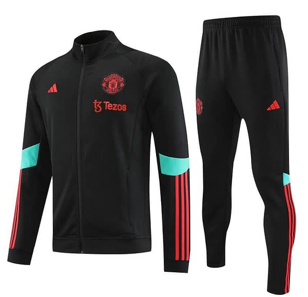 23/24 Manchester United Black Full Zipper Jacket+Pants