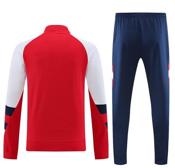 23/24 Arsenal Red/White Half Zipper Jacket+ Pants - Image 11