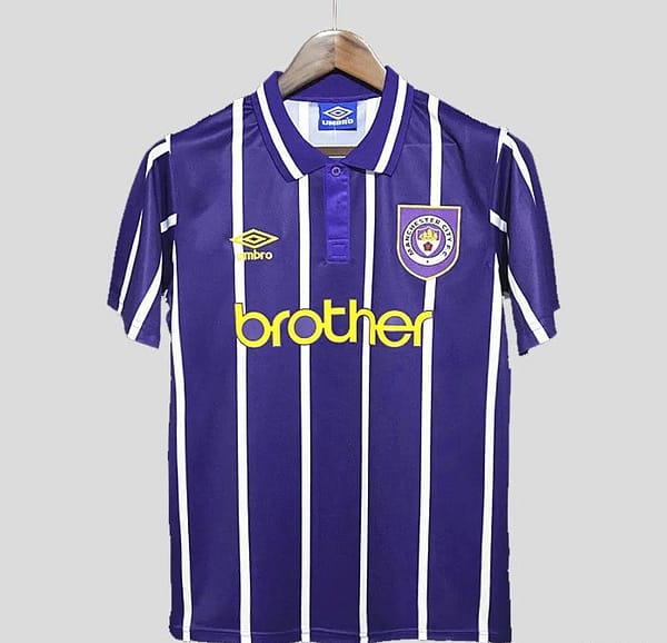 Retro 92/94 Manchester City Away Purple Jersey