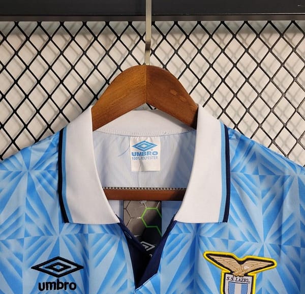 Retro 1991 Lazio Home Jersey - Image 2