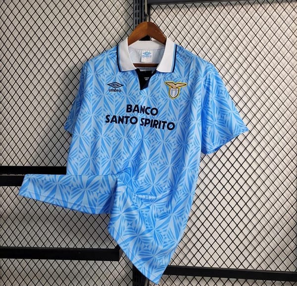 Retro 1991 Lazio Home Jersey - Image 8