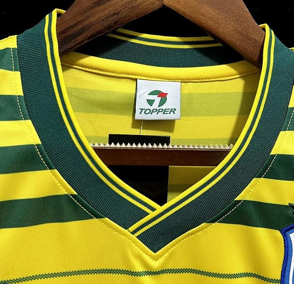Retro Brazil 1984 Home Jersey - Image 8