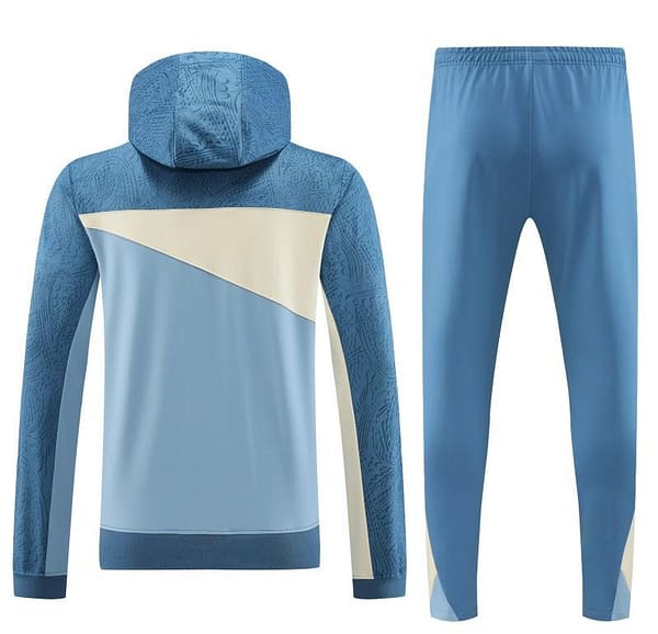 23/24 Olympique Marseille Blue Half Zipper Hoodie Jacket +Pants - Image 15