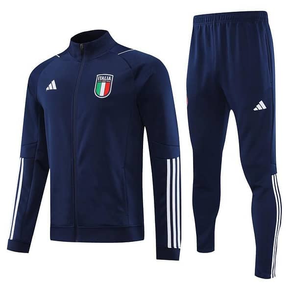 2023 Italy Navy Full Zipper Jacket +Pants