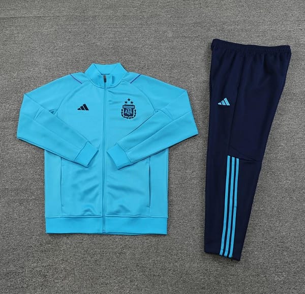2023 Argentina Blue Full Zipper Jacket +Pants - Image 7