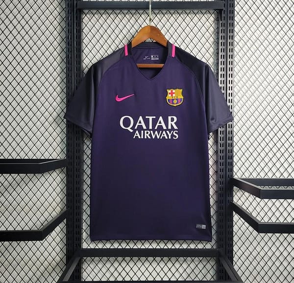 Retro 16-17 Barcelona Away Purple Jersey