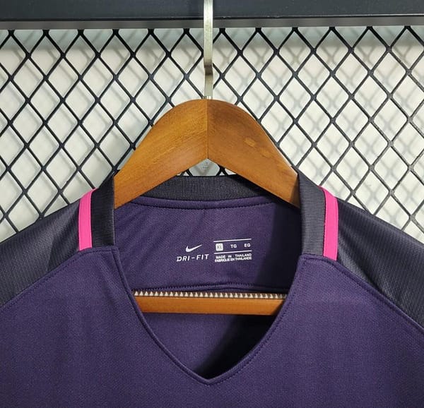 Retro 16-17 Barcelona Away Purple Jersey - Image 2