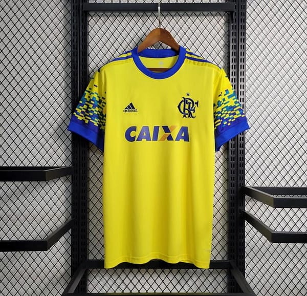 Retro 17-18 Flamengo Third Yellow Jersey