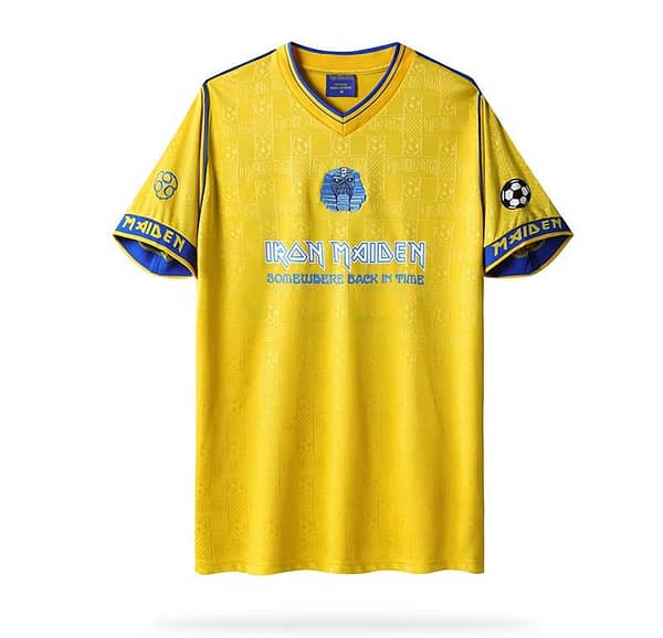 Retro 2018 West Ham United x Iron Maiden Yellow Jersey
