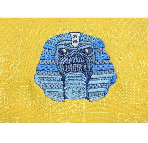 Retro 2018 West Ham United x Iron Maiden Yellow Jersey - Image 7