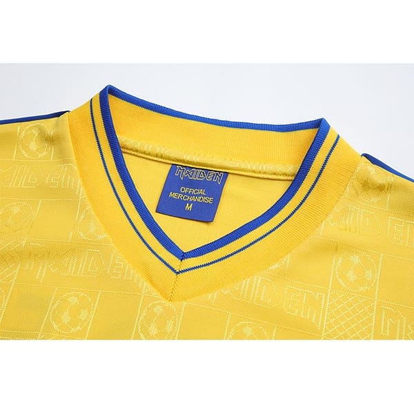 Retro 2018 West Ham United x Iron Maiden Yellow Jersey - Image 9