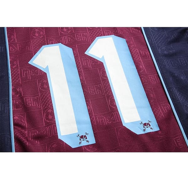 Retro 2011 West Ham United x Iron Maiden Away Jersey - Image 3