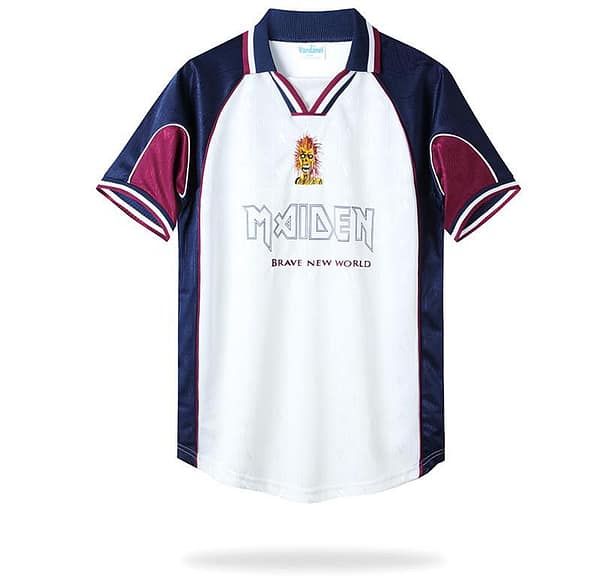 Retro 99/01 West Ham United x Iron Maiden Away White Jersey
