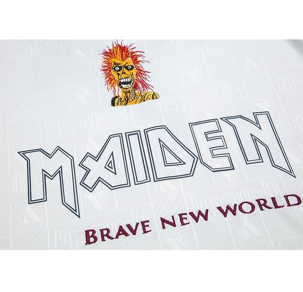 Retro 99/01 West Ham United x Iron Maiden Away White Jersey - Image 8