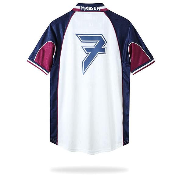 Retro 99/01 West Ham United x Iron Maiden Away White Jersey - Image 12