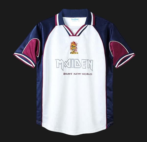 Retro 99/01 West Ham United x Iron Maiden Away White Jersey - Image 13