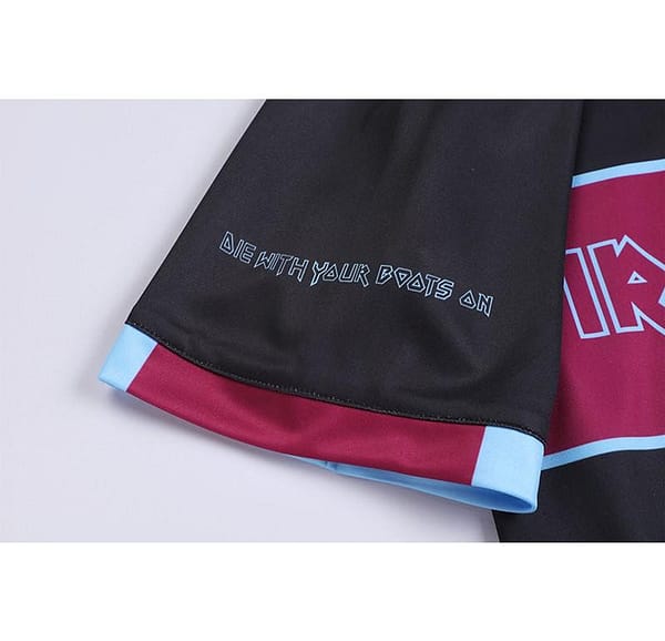 Retro 22/23 Iron Maiden X West Ham Black Jersey - Image 4