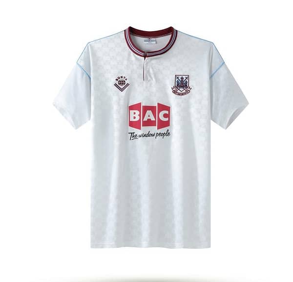 Retro 89/90 West Ham United Away White Jersey
