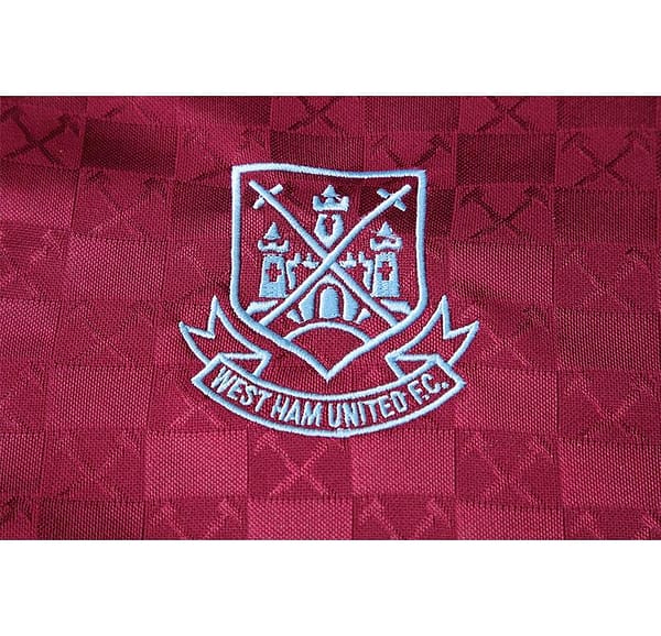 Retro 89/90 West Ham United Home Jersey - Image 5